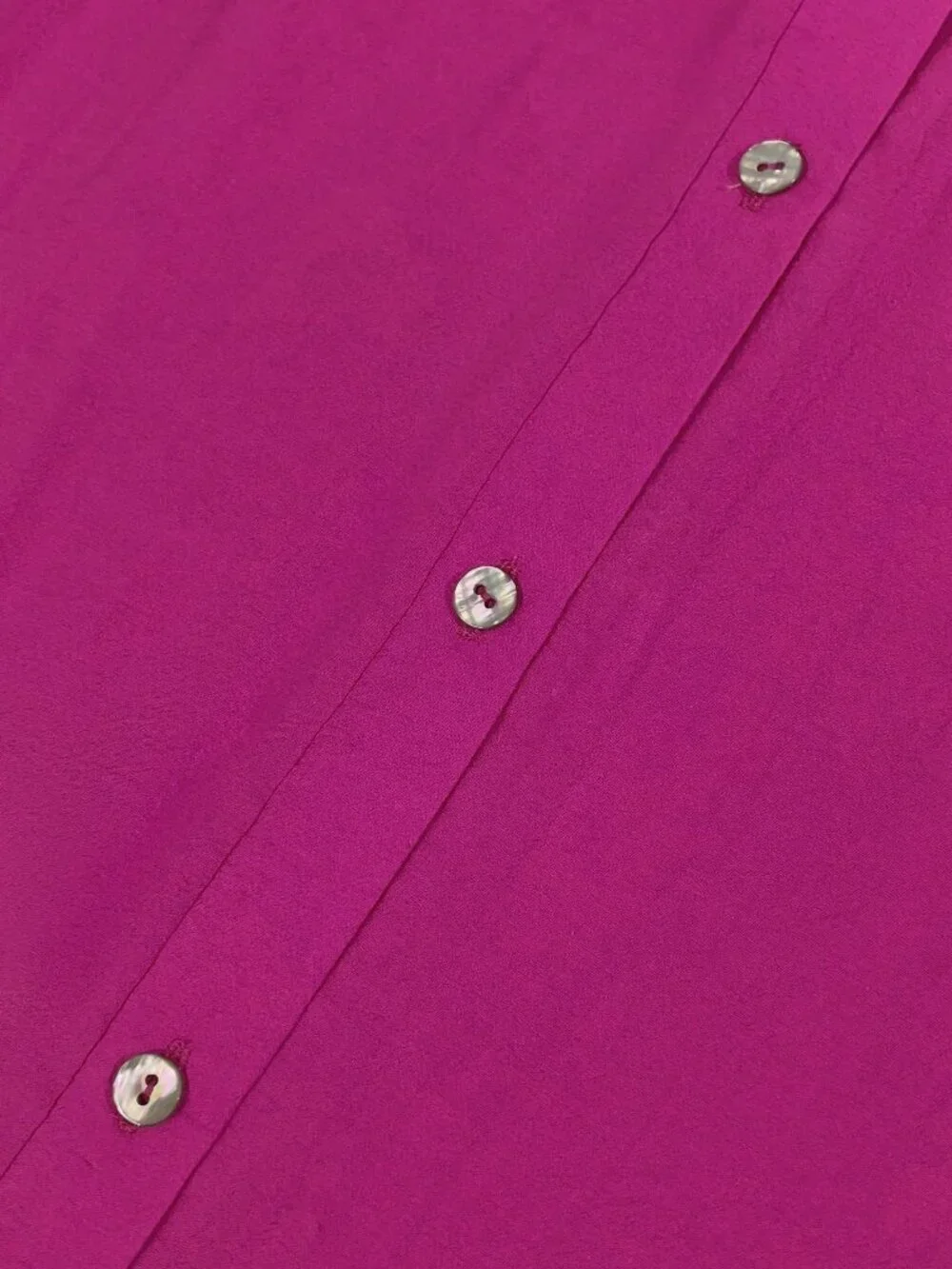 Hot Pink Casual Women's Front Button Long Sleeve Top & Knotted Waist Mini Skirt